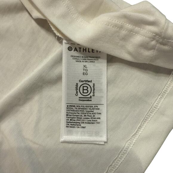 Athleta NEW Women’s Air Out Cinch Tee, cream, Size XL - Picture 5 of 10